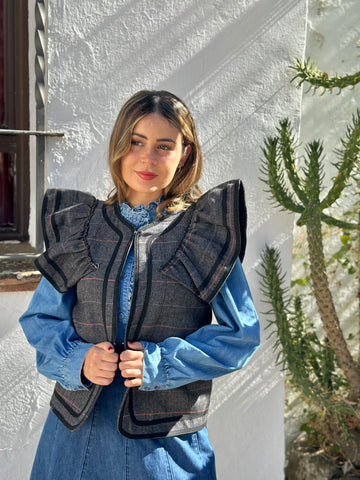 Chaleco volante gris